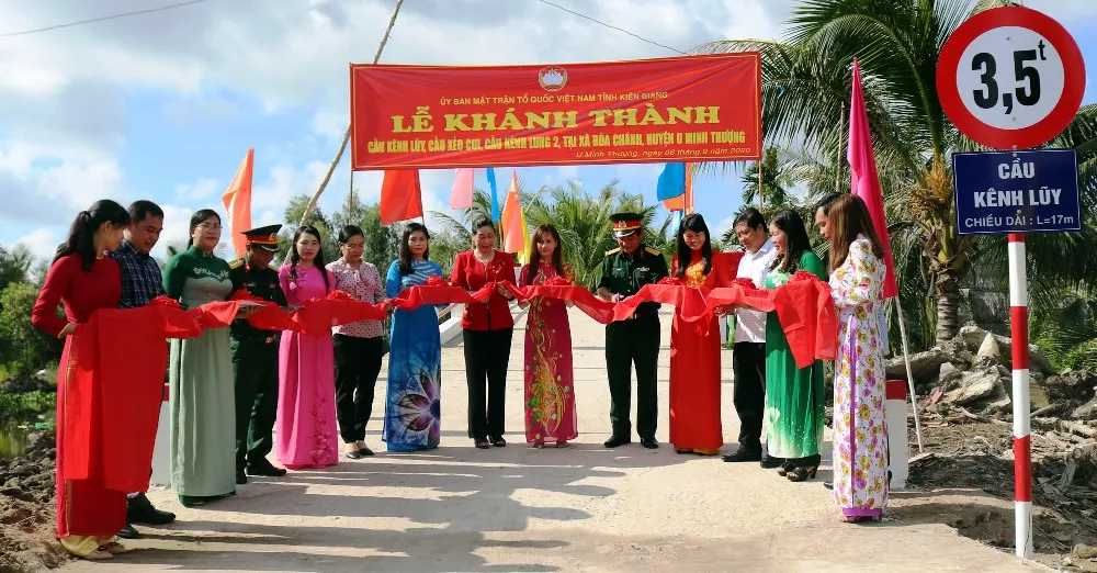 Khánh thành cầu nông thôn Kênh Lũy vào ngày 8-9
