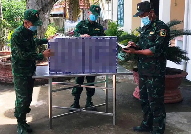 Lực lượng chức năng ở Kiên Giang liên tục phát hiện các vụ buôn lậu thuốc lá qua biên giới 