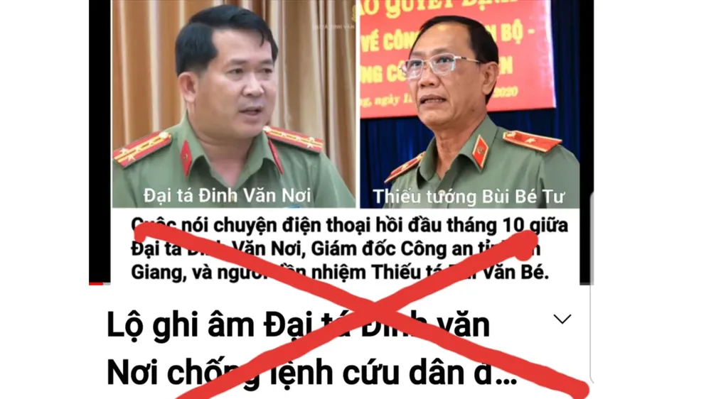 Khởi tố vụ án hình sự liên quan cắt ghép clip ghi âm cuộc nói chuyện của Giám đốc Công an tỉnh An Giang