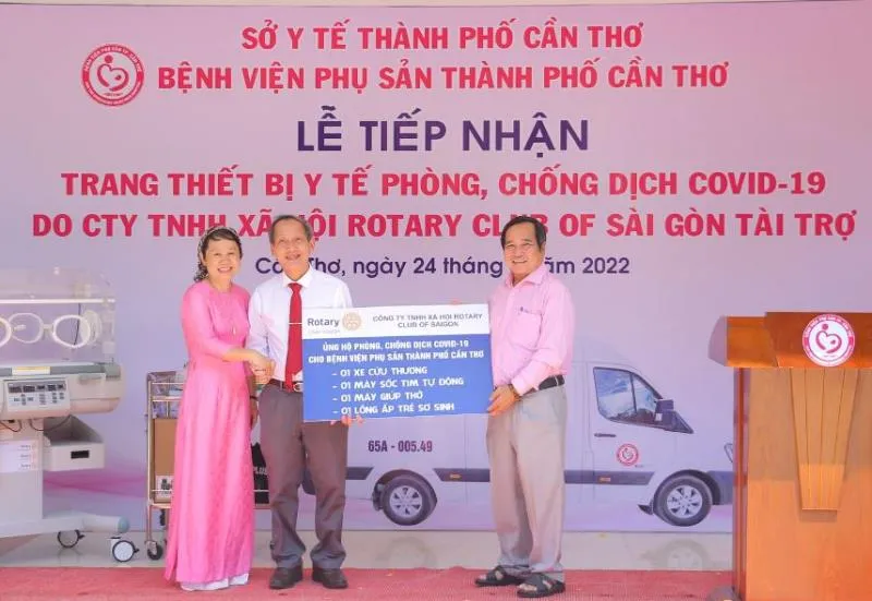 TP Cần Thơ nhận hỗ trợ thiết bị phòng chống dịch Covid-19 hơn 1,38 tỷ đồng
