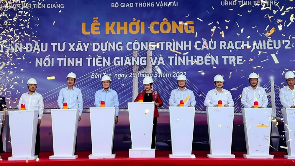 Khởi công cầu Rạch Miễu 2 với kinh phí hơn 5.175 tỷ đồng 