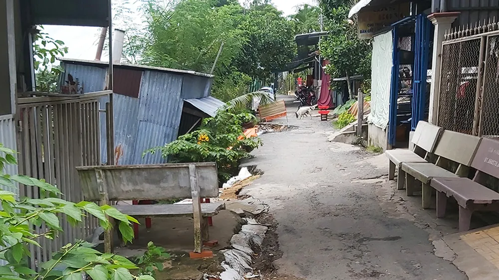An Giang: Tiếp tục xảy ra sạt lở tại Chợ Mới và Châu Phú