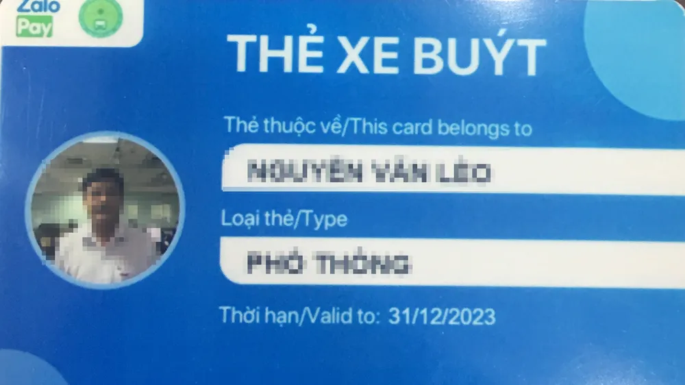 Thẻ thanh toán vé xe buýt điện tử