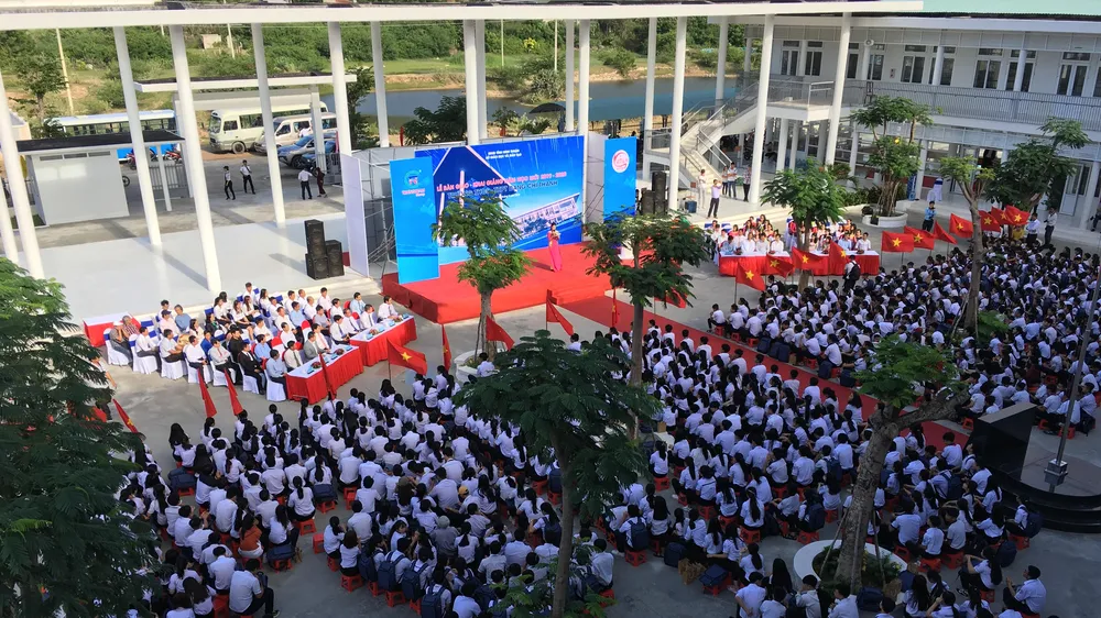 Trungnam Group bàn giao ngôi trường 60 tỷ đồng cho Ninh Thuận trong ngày khai giảng ​