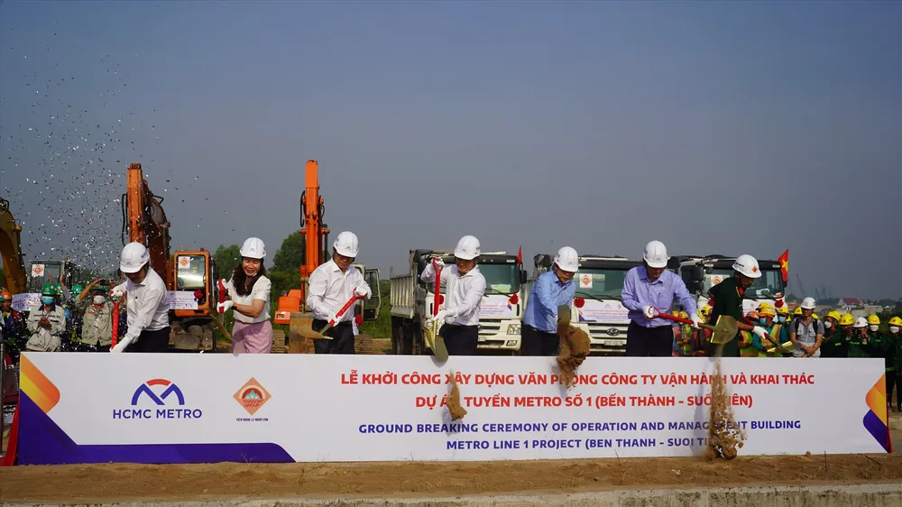 Khởi công xây dựng tòa nhà vận hành tuyến Metro số 1