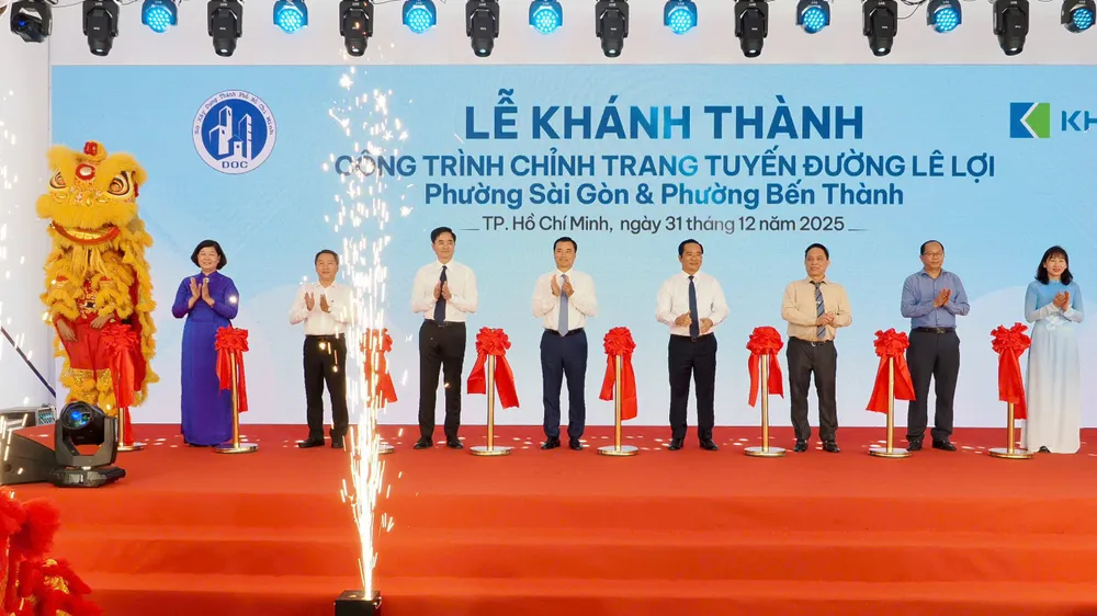  TPHCM: Khánh thành công trình chỉnh trang đường Lê Lợi