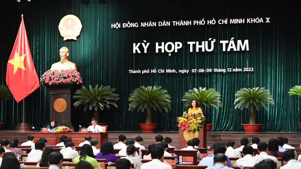 HĐND TPHCM khóa X chính thức khai mạc kỳ họp thứ 8 vào sáng 7-12. Ảnh: VIỆT DŨNG