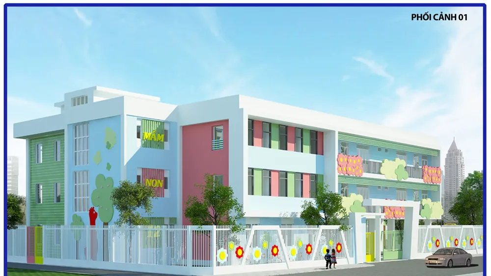 Phối cảnh Trường Mầm non 12