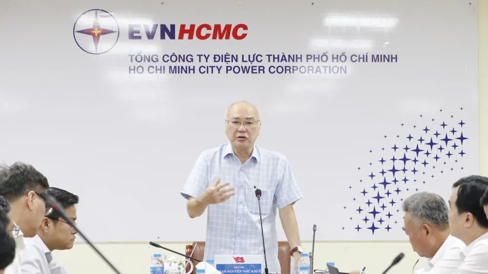 Đồng chí Phan Nguyễn Như Khuê phát biểu tại buổi khảo sát. Ảnh: NGÔ BÌNH