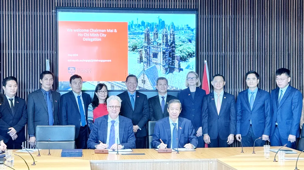 Sở Y tế, Viện Nghiên cứu phát triển TPHCM ký kết hợp tác với Trường Đại học Sydney, Australia