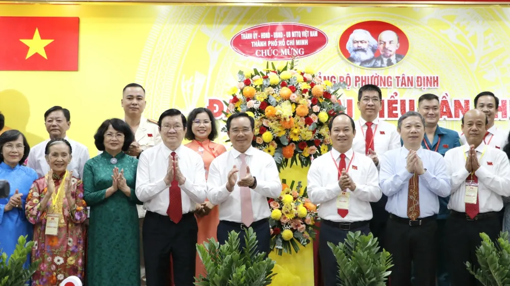 Đồng chí Lê Đức Thanh giữ chức Bí thư Đảng ủy phường Tân Định, TPHCM