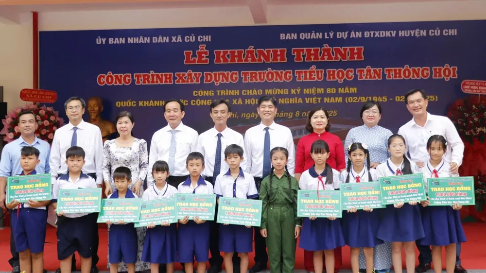 Khánh thành Trường Tiểu học Tân Thông Hội, xã Củ Chi