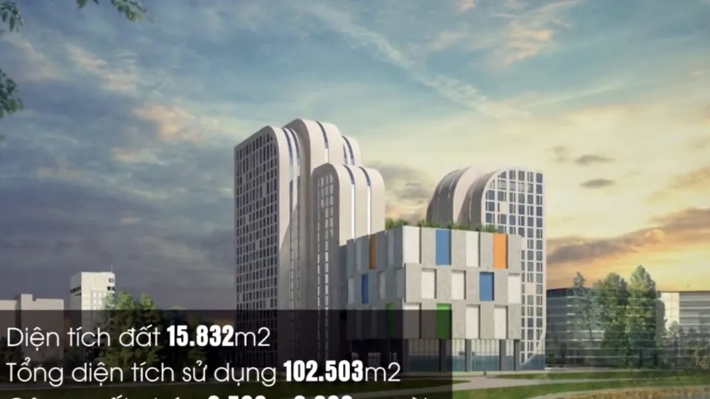Hình ảnh đồ họa và số liệu cơ bản của FPT Tower khi hoàn thiện