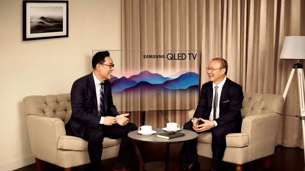 Ông Kim Cheol Gi, Tổng Giám Đốc Công ty Samsung Vina và HLV Park Hang Seo