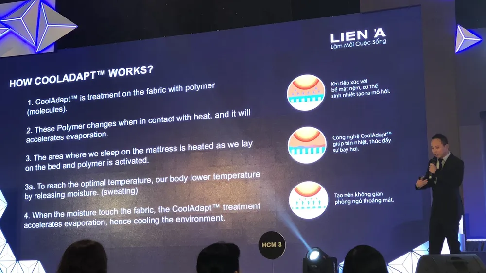 Đại diện Liên Á giới thiệu công nghệ CoolAdapt 
