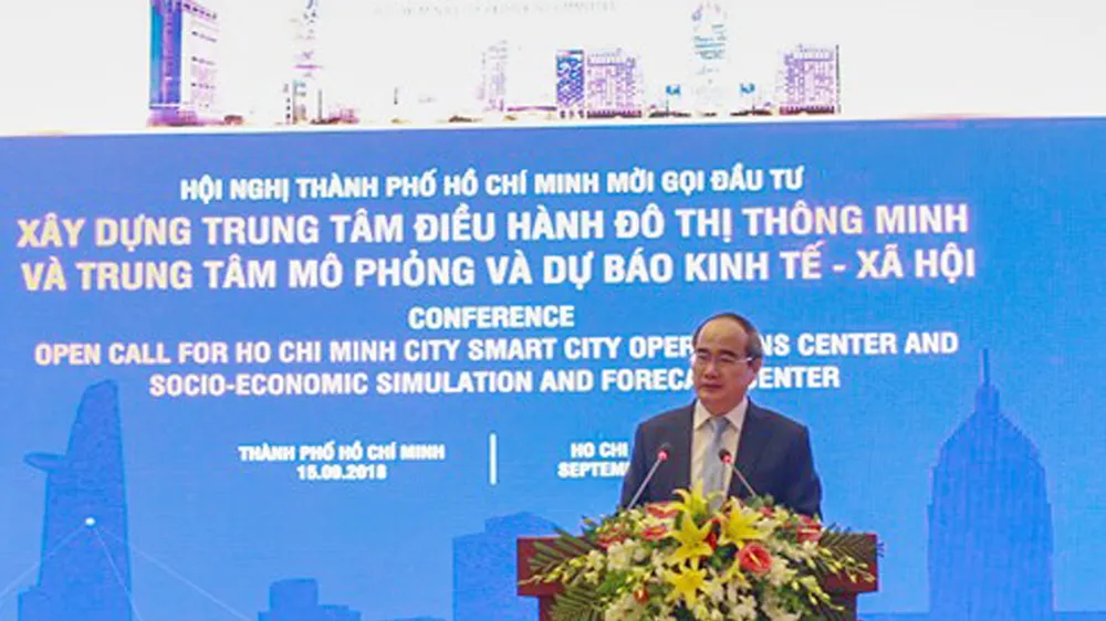 Đồng chí Nguyễn Thiện Nhân, Bí thư Thành ủy TPHCM phát biểu chỉ đạo, định hướng Hội nghị
