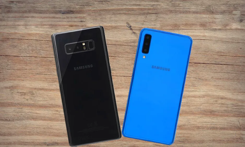Galaxy Note 8 cũ và Samsung Galaxy A7 2018 đang nằm cùng phân khúc dưới 9 triệu