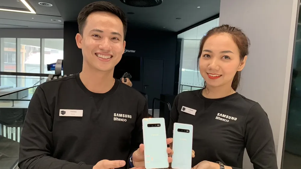 Những chiếc Galaxy S10 có mặt tại Việt Nam trong sự kiện giới thiệu của SamSung Việt Nam