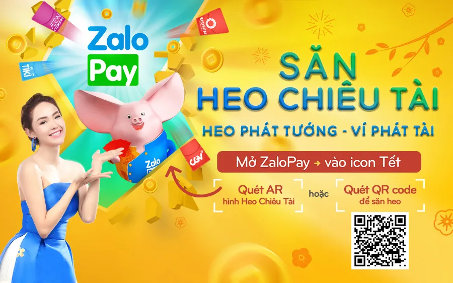 ZaloPay ứng dụng công nghệ mới AR và đẩy mạnh chương trình Tết 2019 “Săn Heo Chiêu Tài: Heo Phát Tướng, Ví Phát Tài”