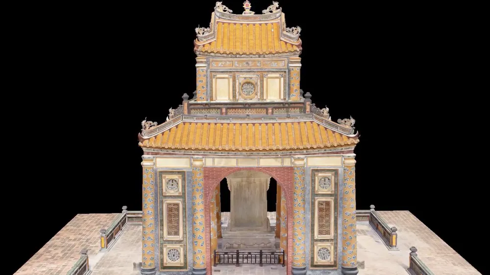 Một phần Lăng Tự Đức được mô phỏng 3D