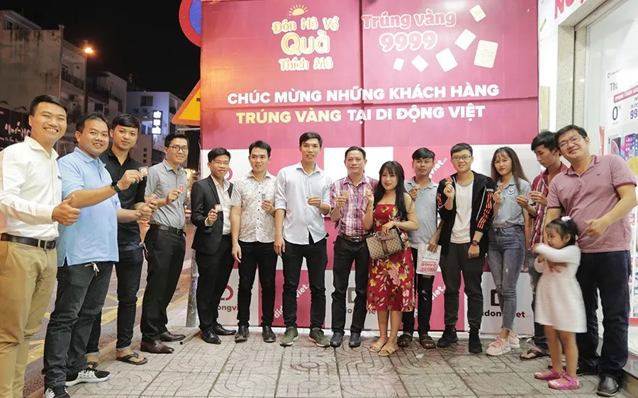 Cơ hội trúng vàng 9999 khi mua iPhone tại Di Động Việt