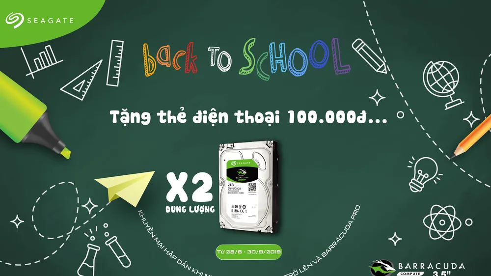  Sắm công nghệ, khai trường cực Kool cùng Seag