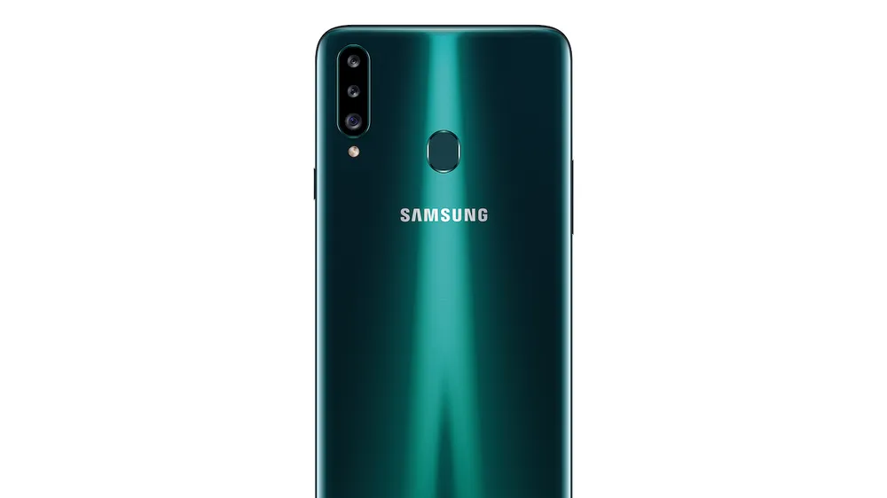 Galaxy A20s với màu xanh ngọc lục ấn tượng