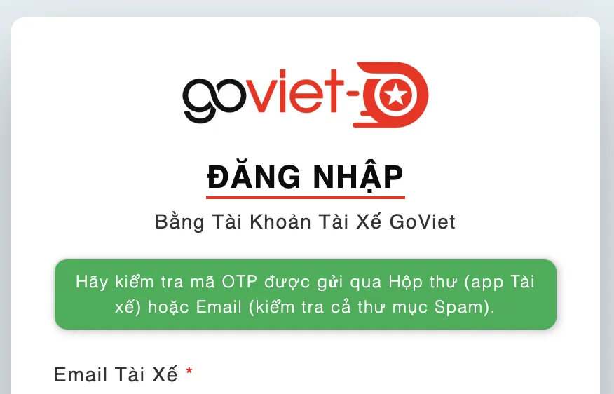 GoViet triển khai Cổng thông tin điện tử tra cứu thu nhập dành cho các đối tác tài xế