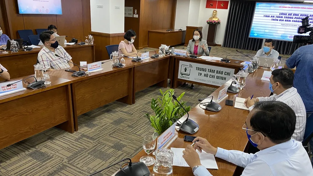 Buổi công bố triển khai ứng dụng đánh giá tính an toàn trong phòng, chống dịch COVID-19 trên địa bàn thành phố