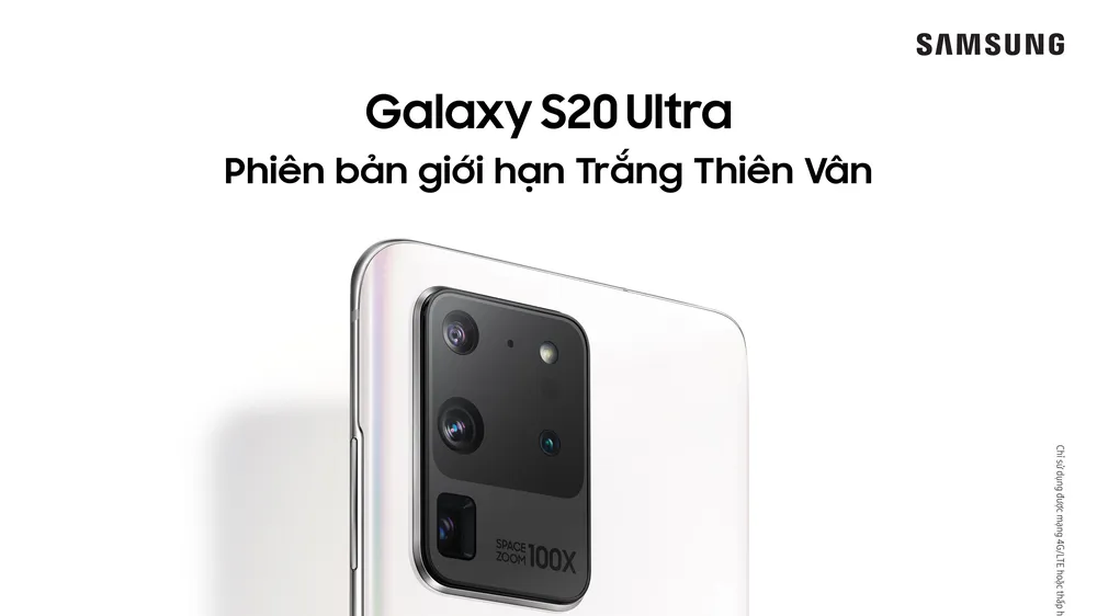 Galaxy S20 Ultra phiên bản giới hạn Trắng Thiên Vân ra mắt tại thị trường Việt Nam 
