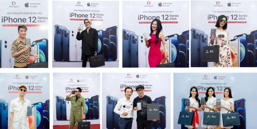 Vì sao hơn 200 nghệ sĩ chọn Di Động Việt để sắm iPhone 12?