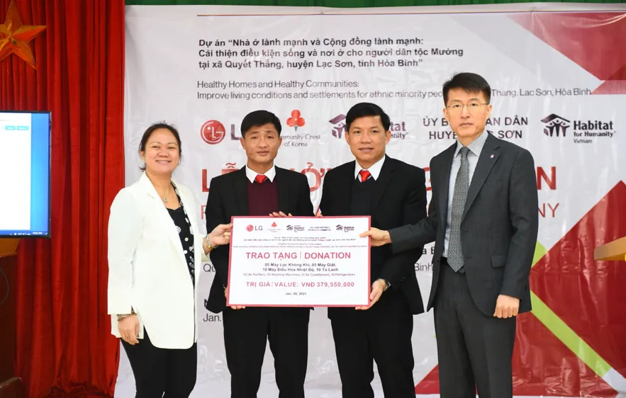 Ngôi làng hy vọng là chương trình ý nghĩa do LG và Habitat for Humanity thực hiện