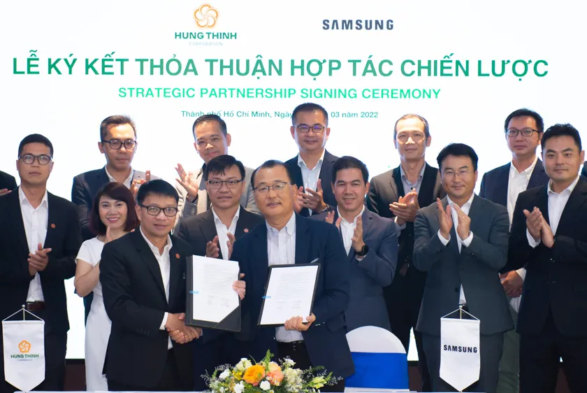 Samsung và Tập đoàn Hưng Thịnh ký kết hợp tác