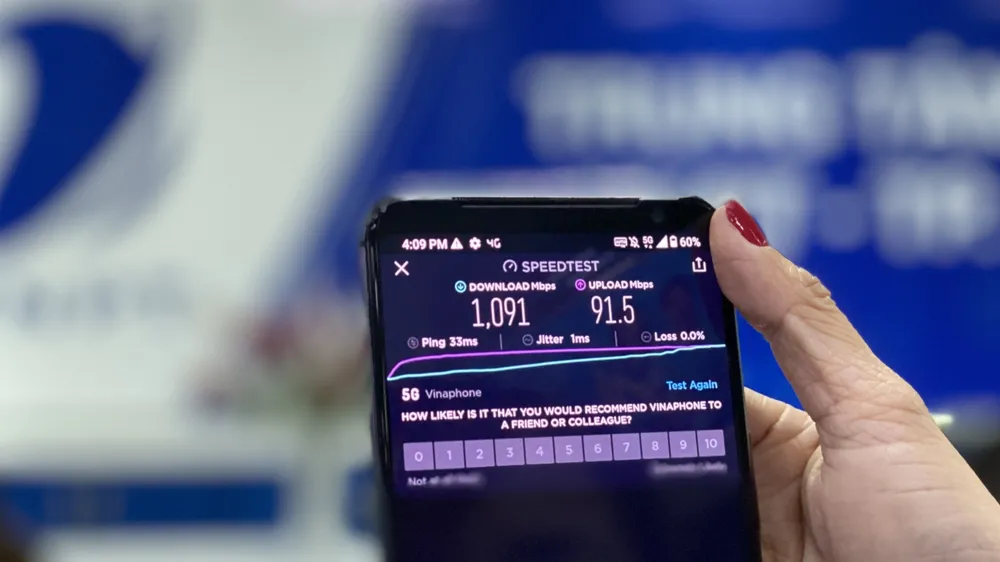 Theo Ookla, VinaPhone có tốc độ download nhanh nhất trong quý 1/2022