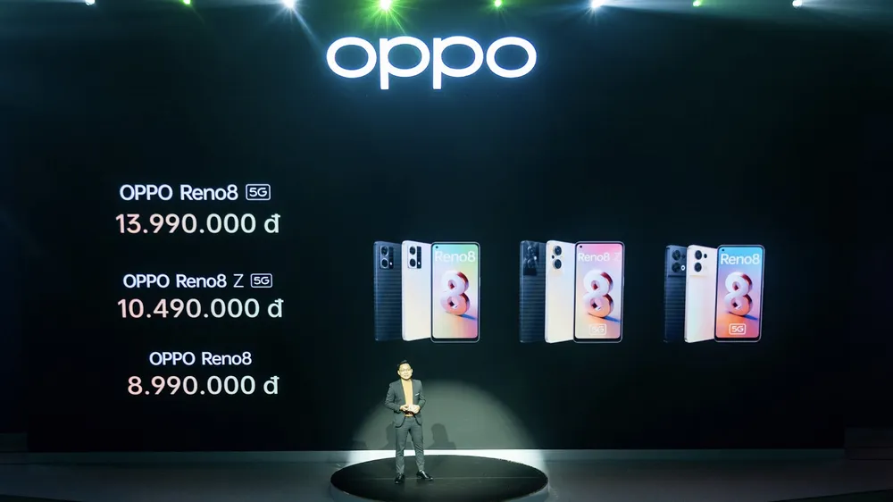 OPPO Việt Nam đã công bớ giá của OPPO Reno8 Series