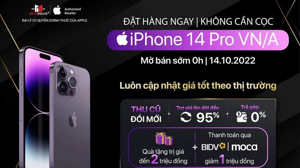Minh Tuấn Mobile tung chương trình đặt hàng không cần đặt cọc