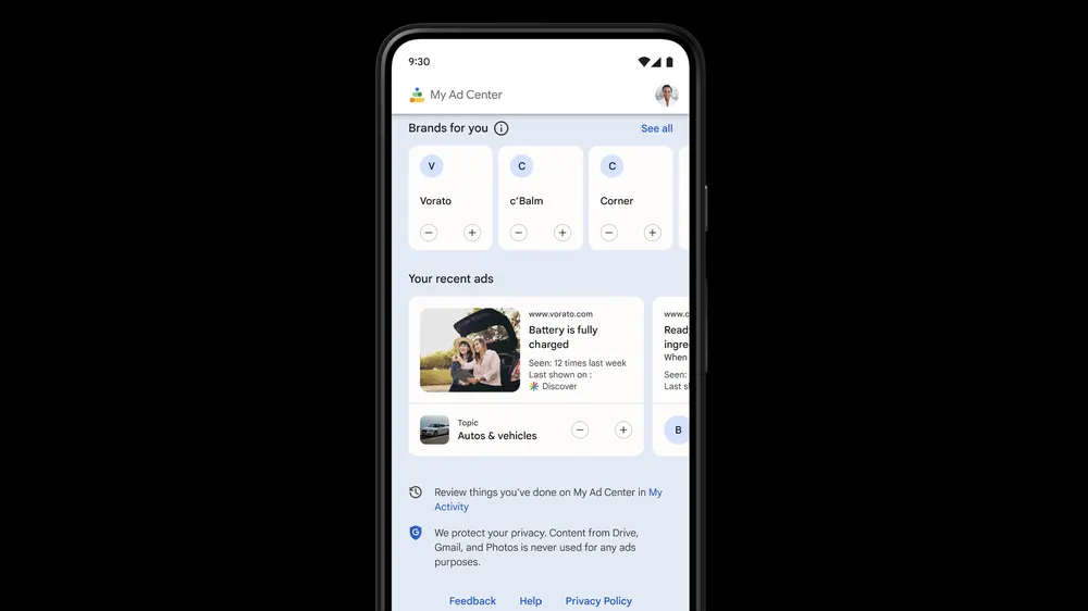 My Ad Center trên Google 