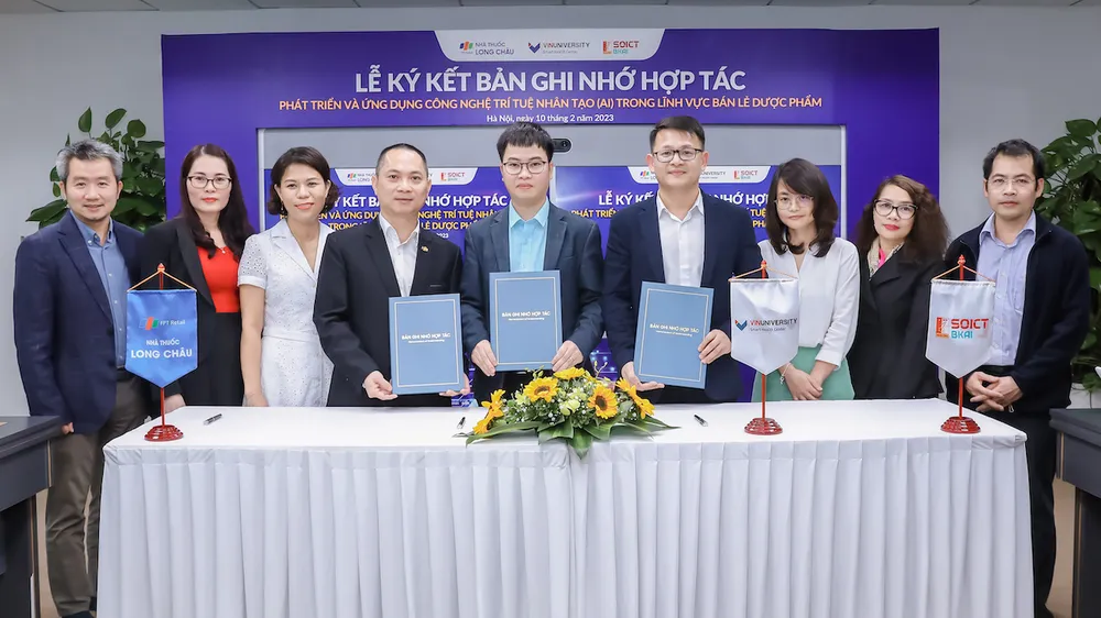 FPT Long Châu cùng các đối tác hợp tác ứng dụng AI vào hoạt động kinh doanh
