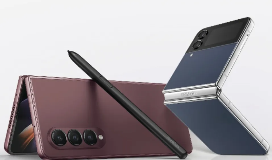 Galaxy Z Fold4 Đỏ Burgundy và Galaxy Z Flip4 Xanh Navy