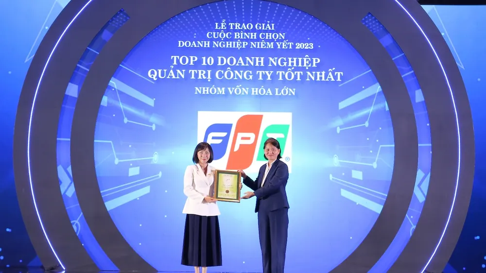 Đại diện FPT nhận giải
