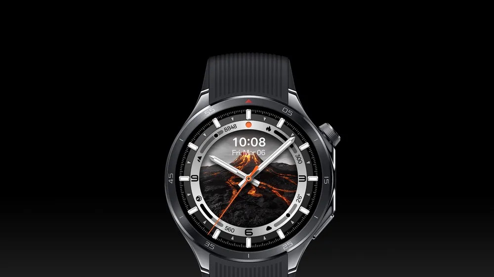 OPPO Watch X2 với màu đen mạnh mẽ, cá tính.
