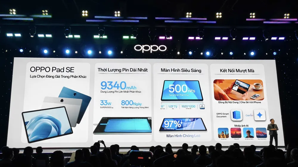 OPPO Pad SE đã được ra mắt tại Việt Nam.