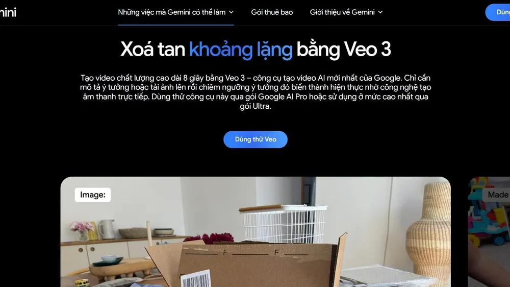 Công cụ Veo 3 của Google chuyên tạo Video AI