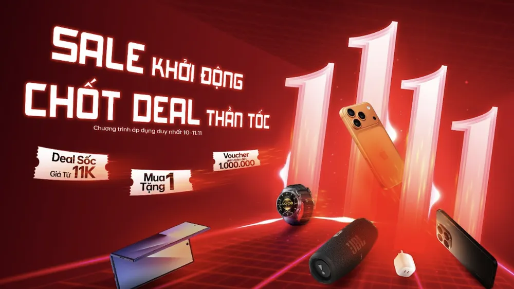 Thời điểm 11-11, nhiều mặt hàng công nghệ giảm giá sâu