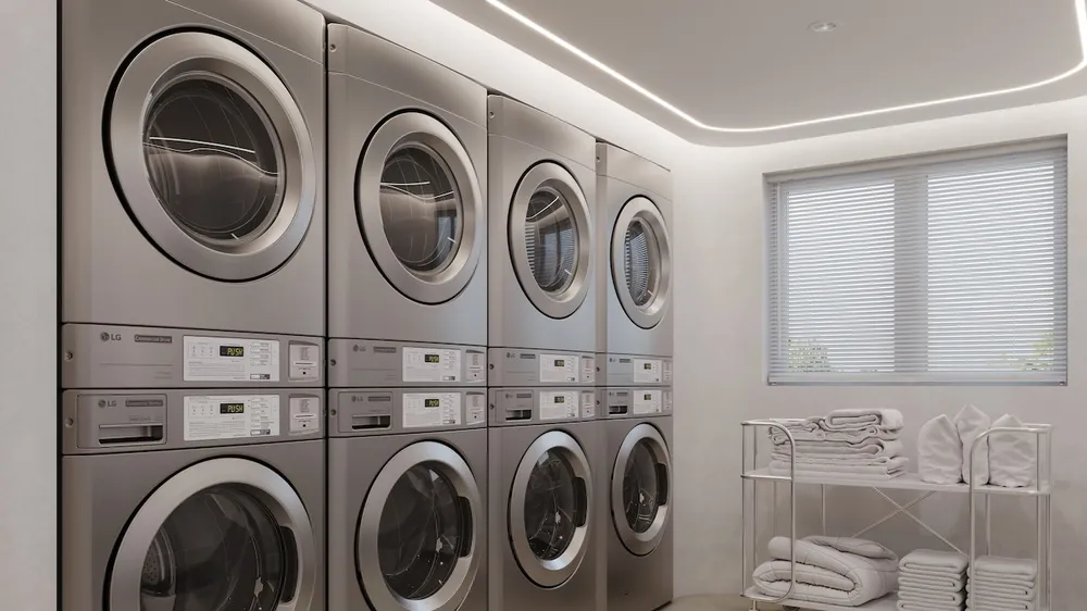 Giải pháp giặt sấy công nghiệp LG DD coin type cho thương mại và dịch vụ