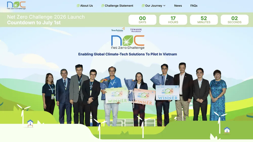 Net Zero Challenge (N0C) 2026 đã chính thức mở cổng nhận hồ sơ