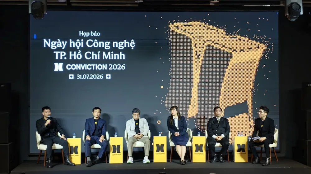 Họp báo công bố Conviction 2026 được tổ chức tại Trung tâm Khởi nghiệp đổi mới sáng tạo TPHCM