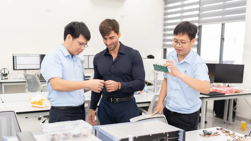 Một góc không gian làm việc của VISTC