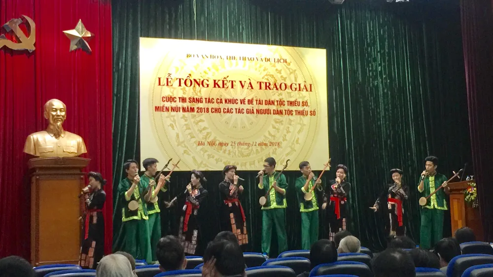 22 ca khúc được trao giải cuộc thi sáng tác âm nhạc đề tài dân tộc miền núi 