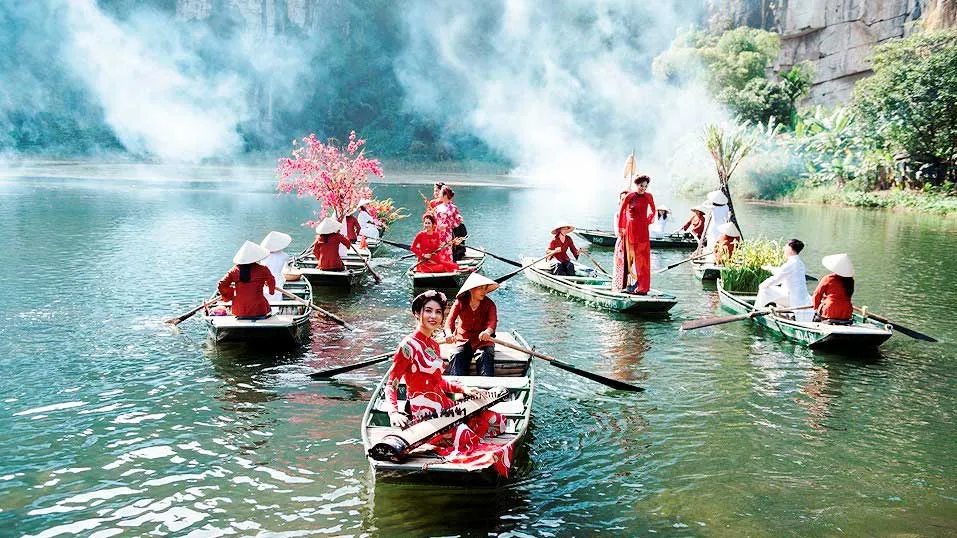 Cảnh trong Tết nghĩa là hy vọng 